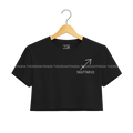 Sagittarius Sun sign - Black Crop top for Women - The Dreamy Panda