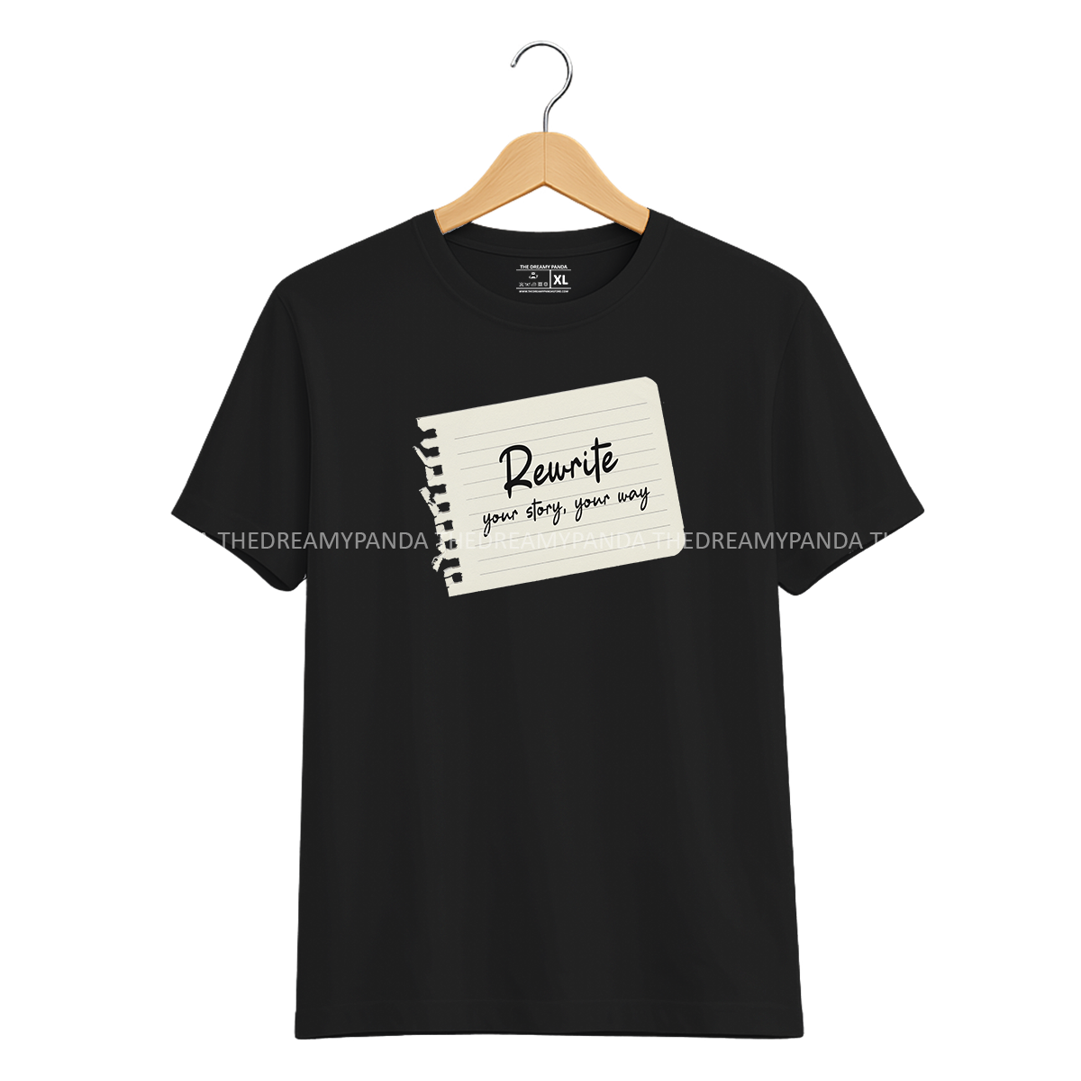 Rewrite you Story You Way - Half sleeve Tshirt - The Dreamy Panda