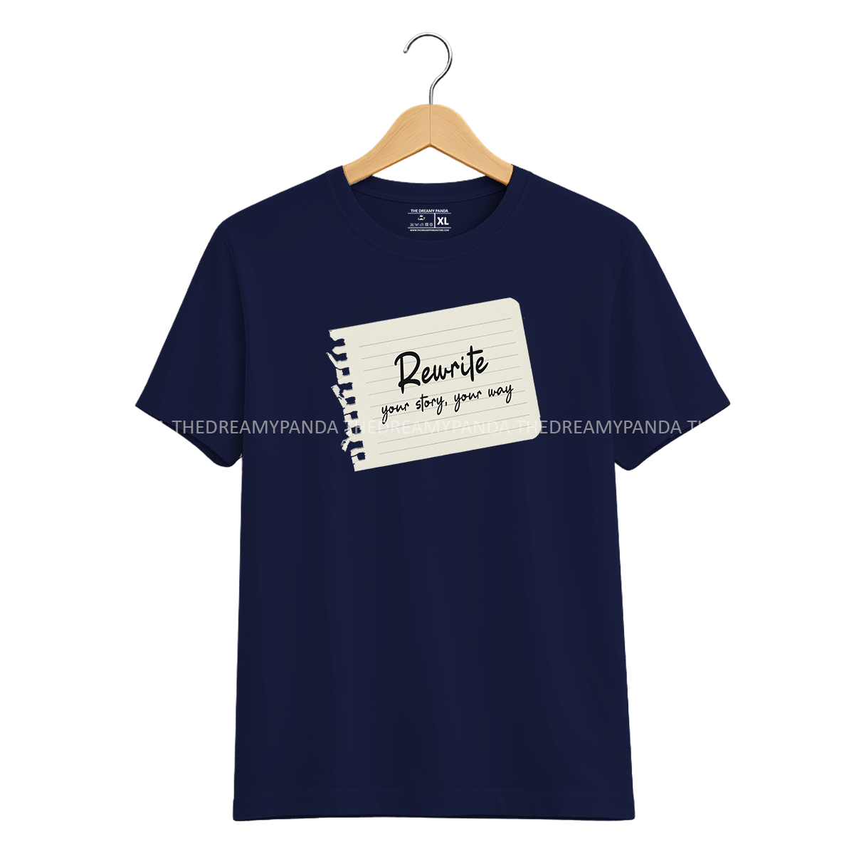 Rewrite you Story You Way - Half sleeve Tshirt - The Dreamy Panda