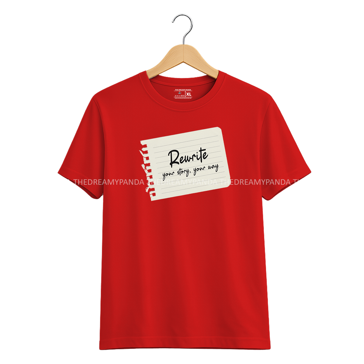 Rewrite you Story You Way - Half sleeve Tshirt - The Dreamy Panda
