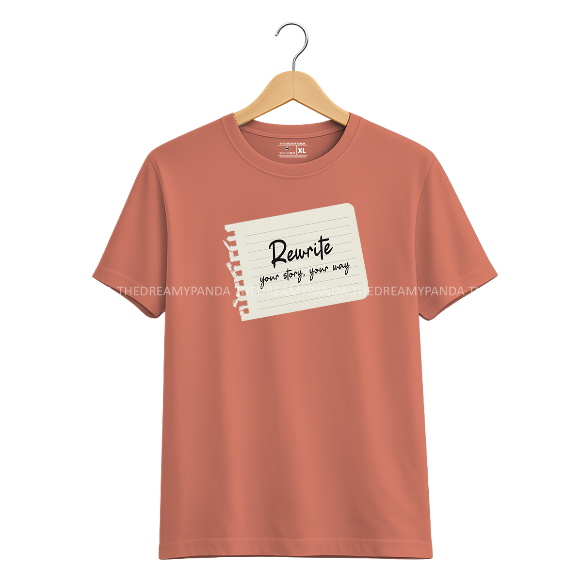 Rewrite you Story You Way - Half sleeve Tshirt - The Dreamy Panda
