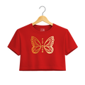Fly High - Red Crop top for Women - The Dreamy Panda