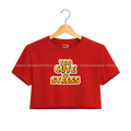Too Cute To Stress-Red Crop top for Women - The Dreamy Panda