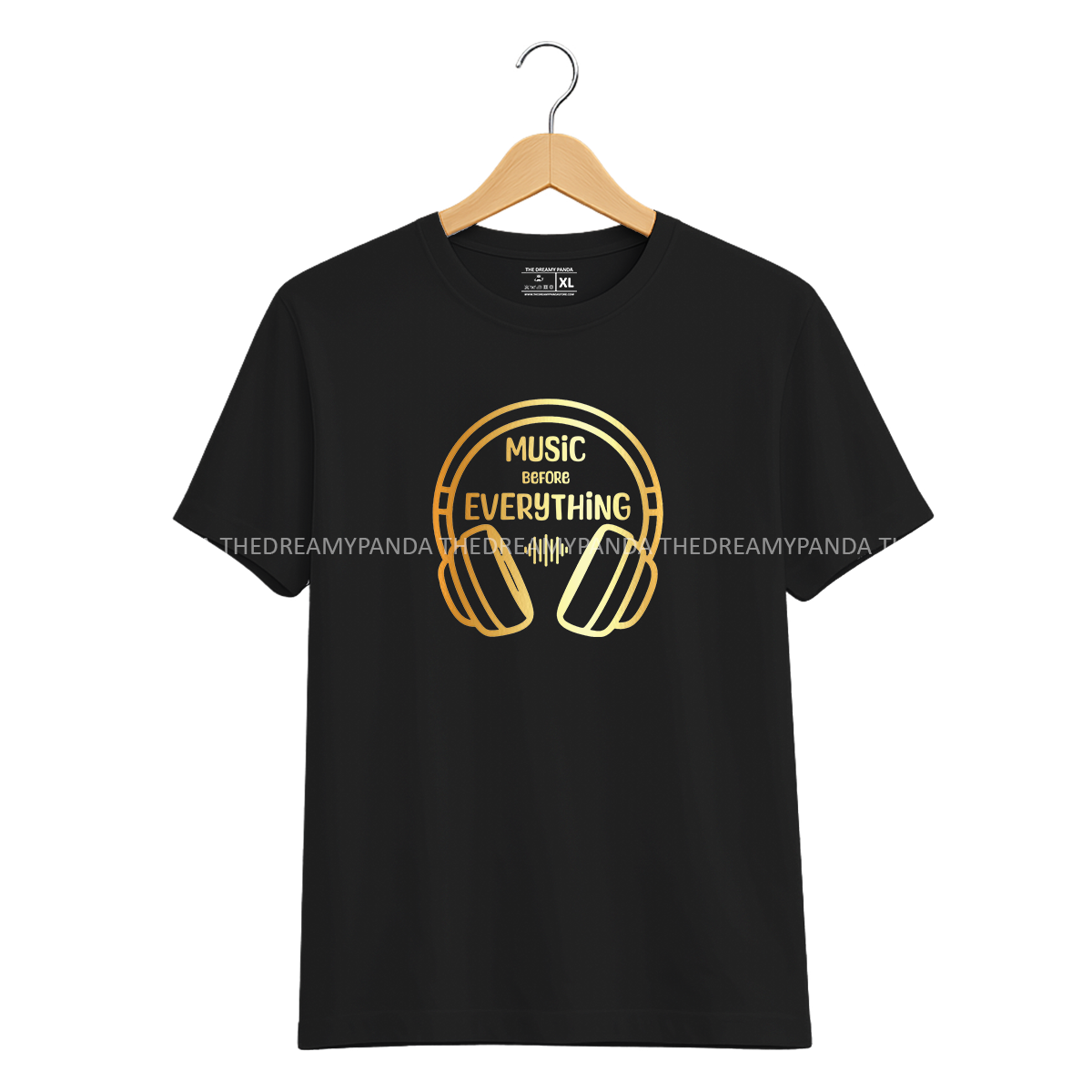 Music before Everything - Half sleeve Tshirt - The Dreamy Panda