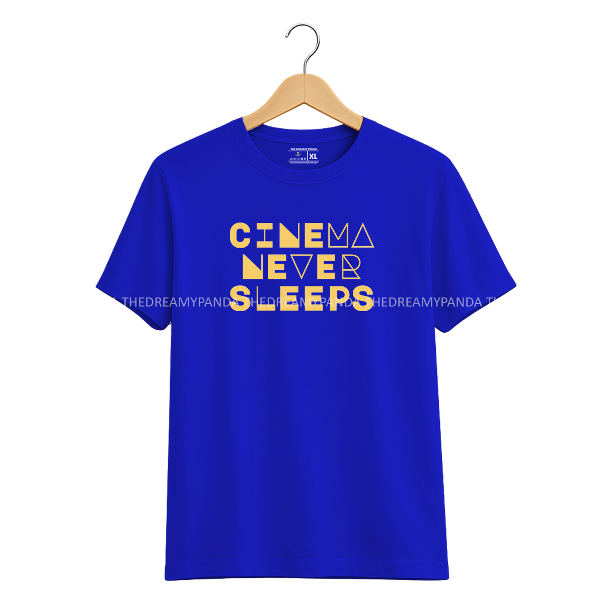 Cinema Never Sleeps - Half sleeve Tshirt - The Dreamy Panda