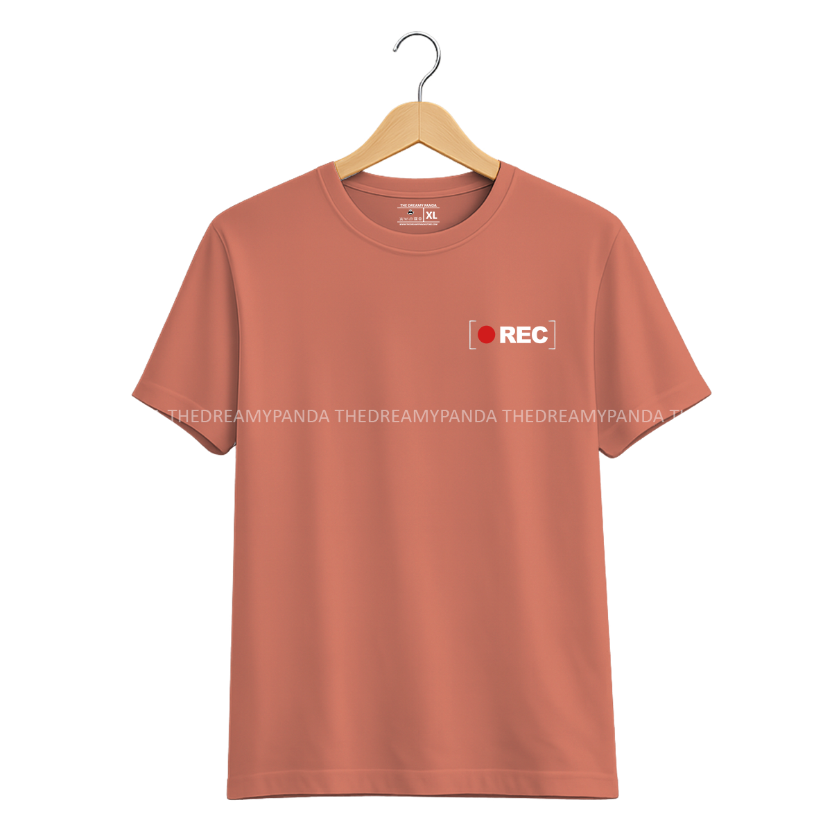 Memories Recorded on Low Quality - Front and Back Print - Half sleeve Tshirt - The Dreamy Panda