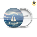 Adventure is Calling -  Round Button Badge - The Dreamy Panda