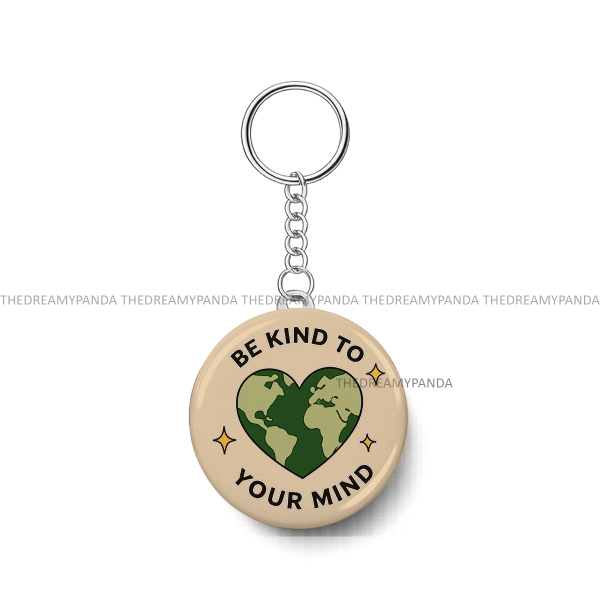 Be Kind to your Mind - Round Keychains - The Dreamy Panda