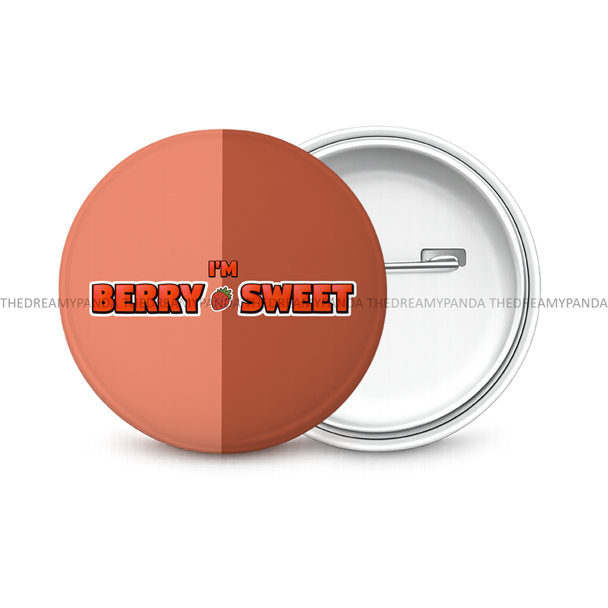 Berry Sweet - Round Button Badge - The Dreamy Panda