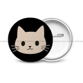 Cute Cat - Round Button Badge - The Dreamy Panda
