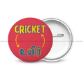 Cricket<-->Uyir - Round Button Badge - The Dreamy Panda