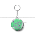 Enjoy the little things - Round Keychains - The Dreamy Panda