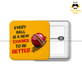Every Ball is a New Chance to be Better - 50mm Square Badges - The Dreamy Panda