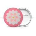 Flower - Round Button Badge - The Dreamy Panda