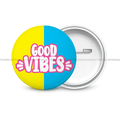 Good Vibes - Round Button Badge - The Dreamy Panda