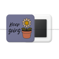 Keep going - Motivational Square Fridge Magnet - The Dreamy Panda