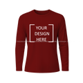 Customise your T-shirt - Maroon Full sleeve T-shirt - The Dreamy Panda