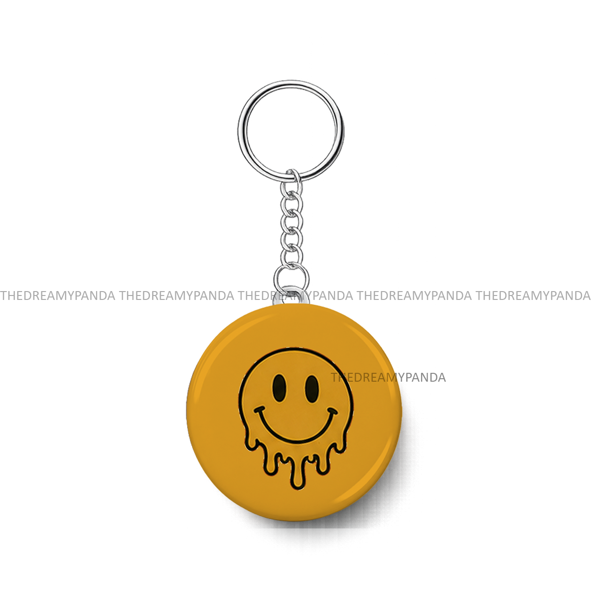 Melting Face Emoji - Round Keychains - The Dreamy Panda