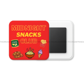 Midnight Snacks Club - Square Fridge Magnet - The Dreamy Panda