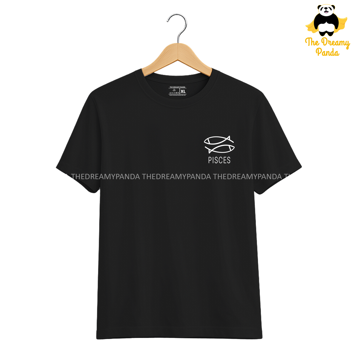 Pisces Sun Sign -Unisex Half sleeve T-shirt - The Dreamy Panda