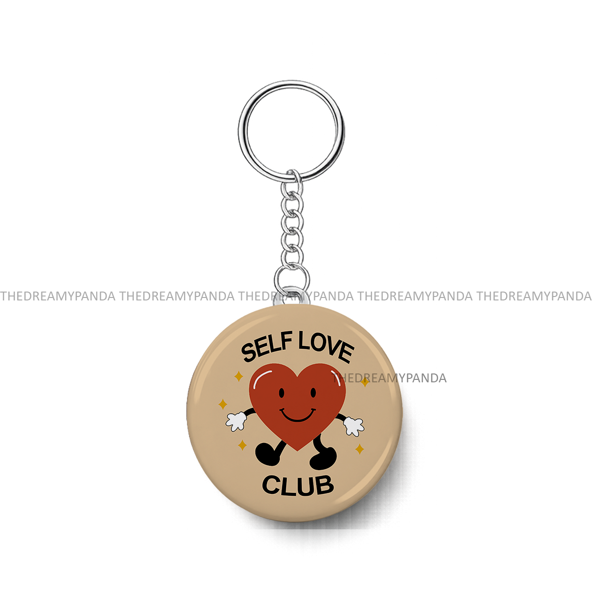 Self Love Club - Round Keychains - The Dreamy Panda