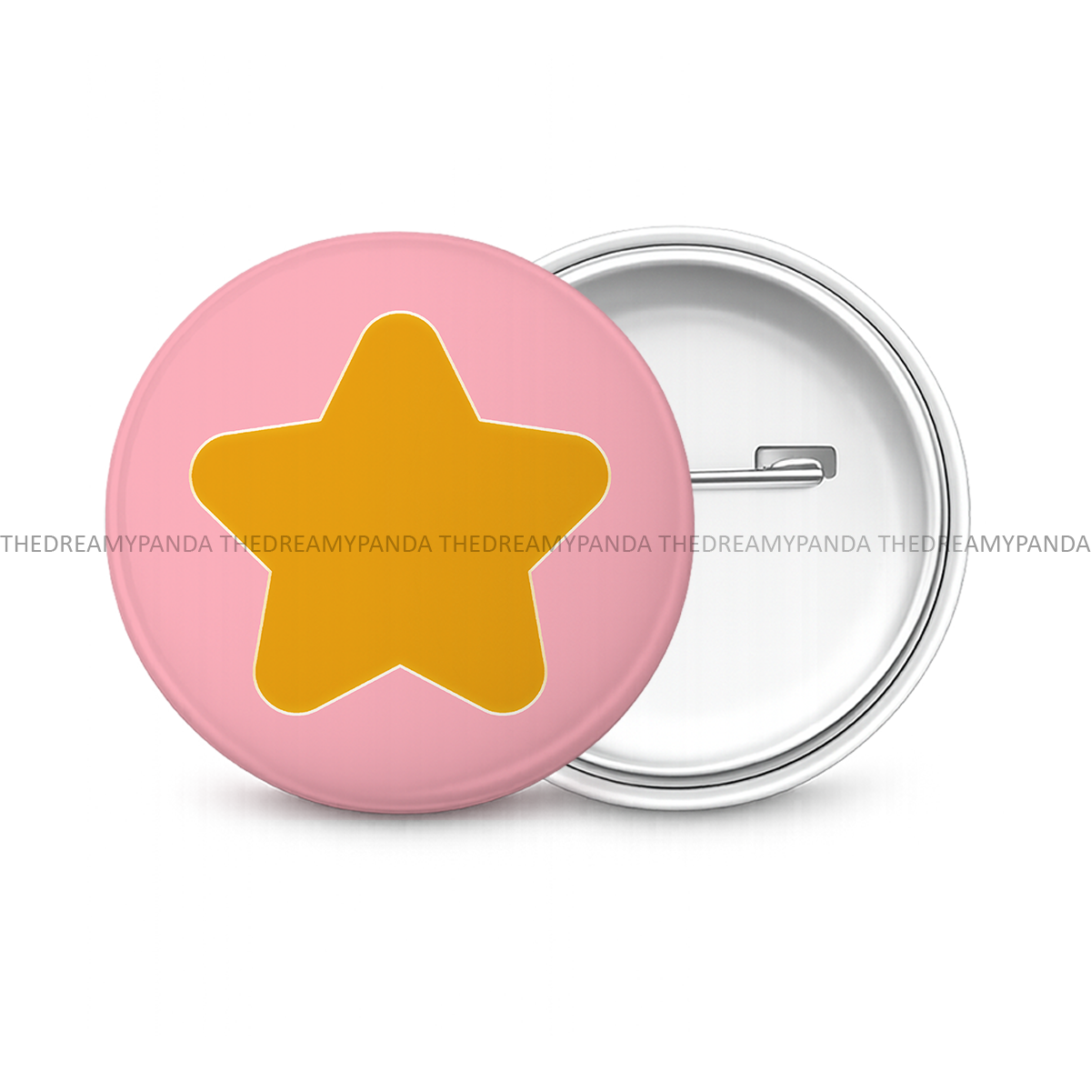 Star - Round Button Badge - The Dreamy Panda