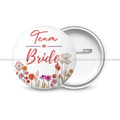 Team Bride - Round Button Badge for Weddings - The Dreamy Panda