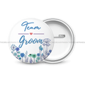 Team Groom - Round Button Badge for Weddings - The Dreamy Panda