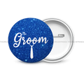 The Groom- Round Button Badge for Weddings - The Dreamy Panda