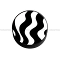 Black and White Wavy Lines Pattern - Pop socket - Phone Grip - The Dreamy Panda