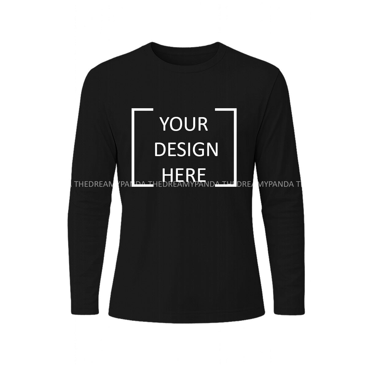 Customise your tshirt - Black Full sleeve T-shirt - The Dreamy Panda