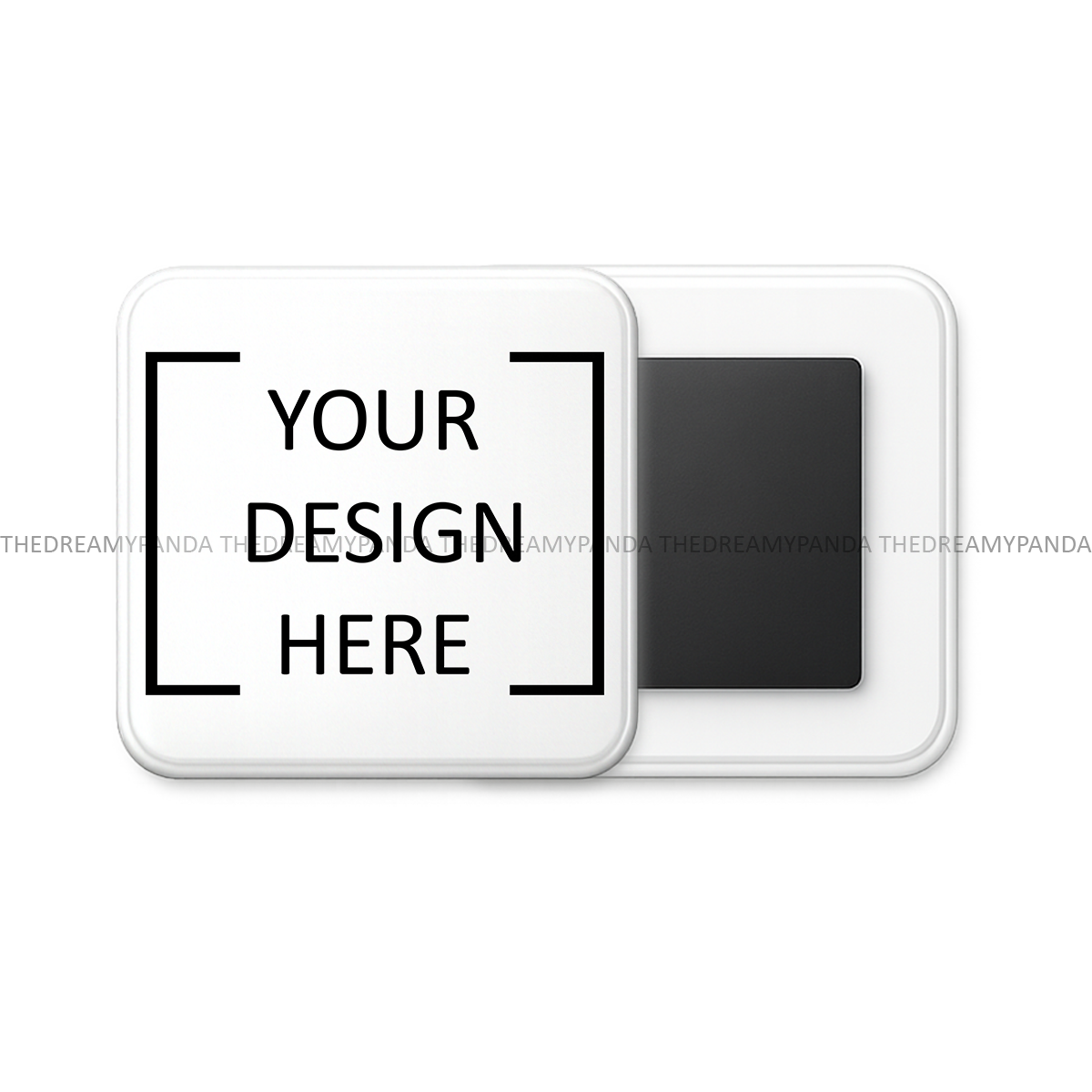 Customised Square Fridge Magnet - The Dreamy Panda